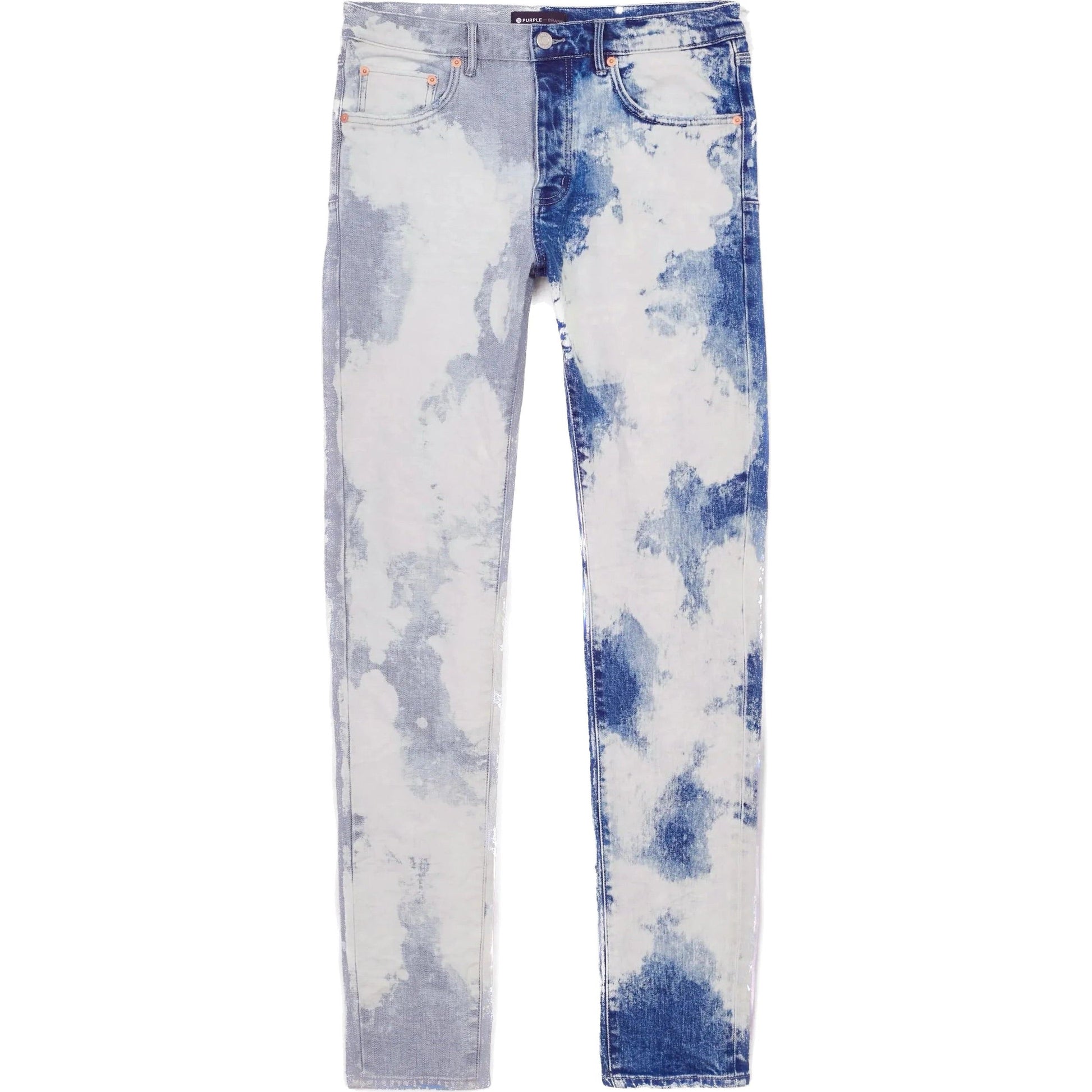 Purple Brand Jeans P001 Low Rise Skinny Light Indigo Bleach