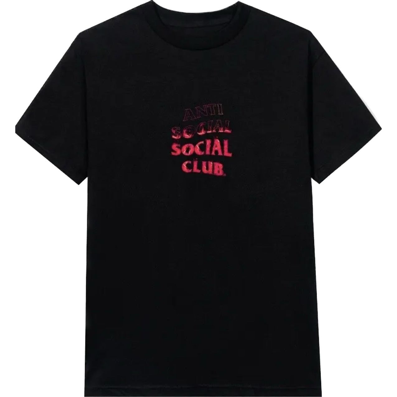 Anti Social Social Club A Fire Inside Pink Flame Tee Black