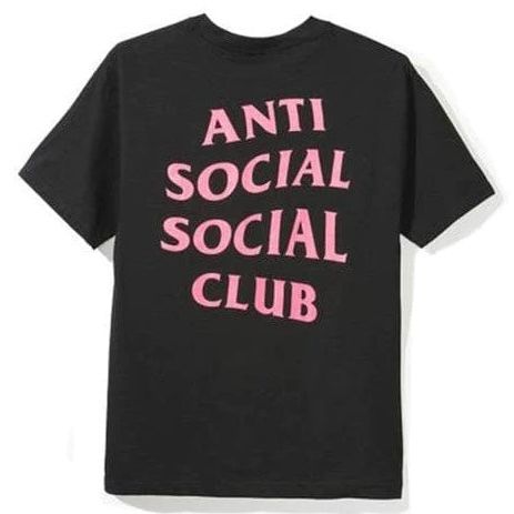 Anti Social Social Club Logo Tee Black/Pink