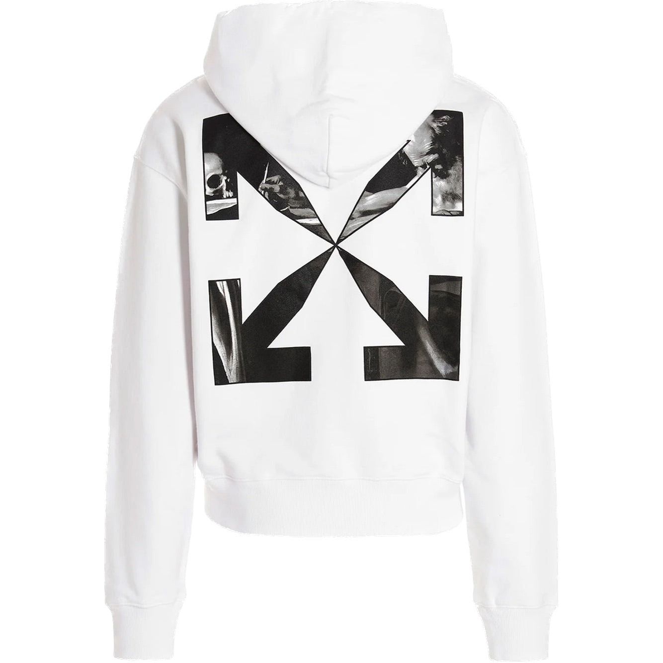 Off-White Caravaggio-print Hoodie - Black