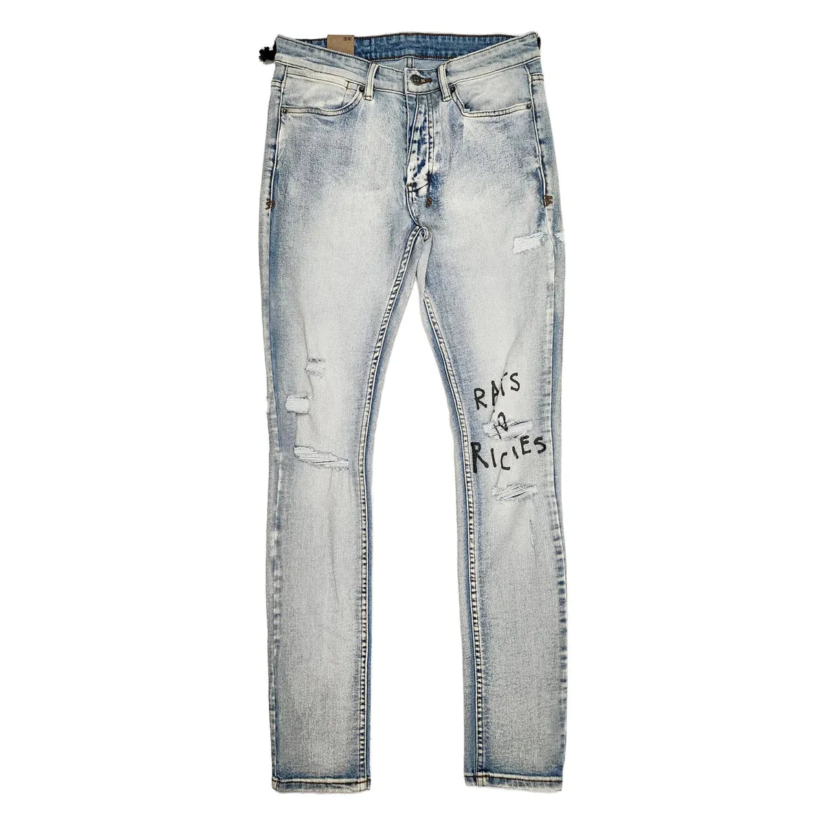 Ksubi Van Winkle Rats To Riches Blue Trashed Jeans