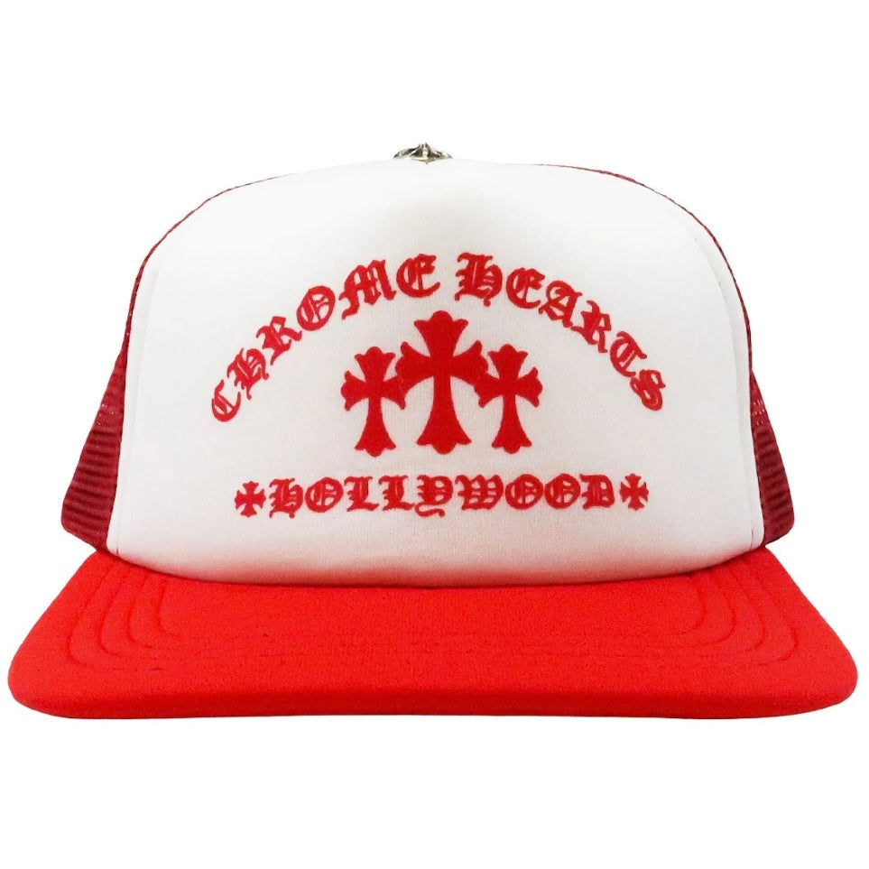 Chrome Hearts King Taco Trucker Hat Red/White