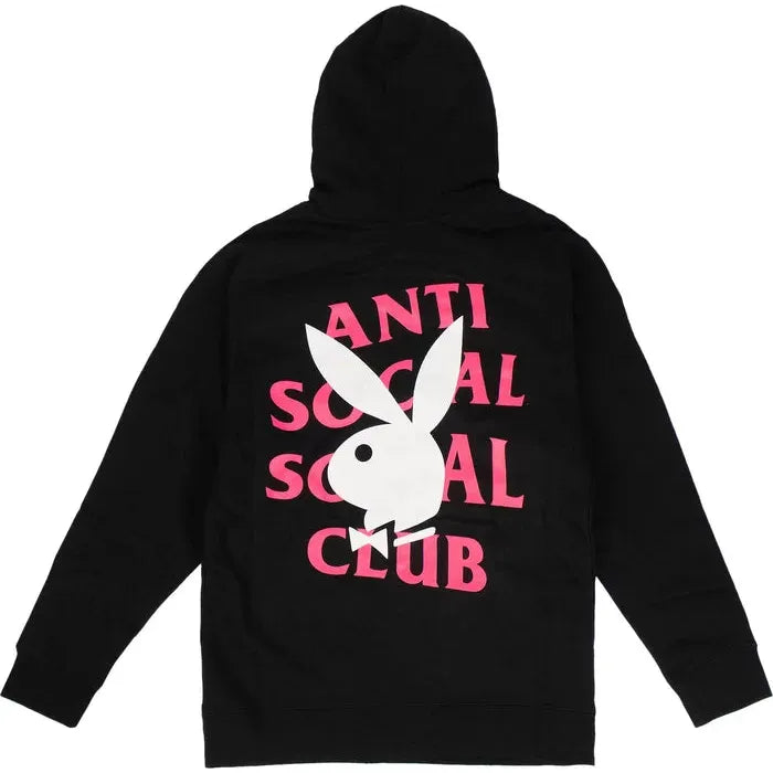 Anti Social Social Club x Playboy Remix Hoodie Black/Pink