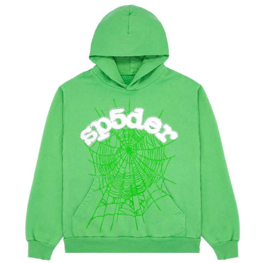 Sp5der Web Hoodie Slime Green