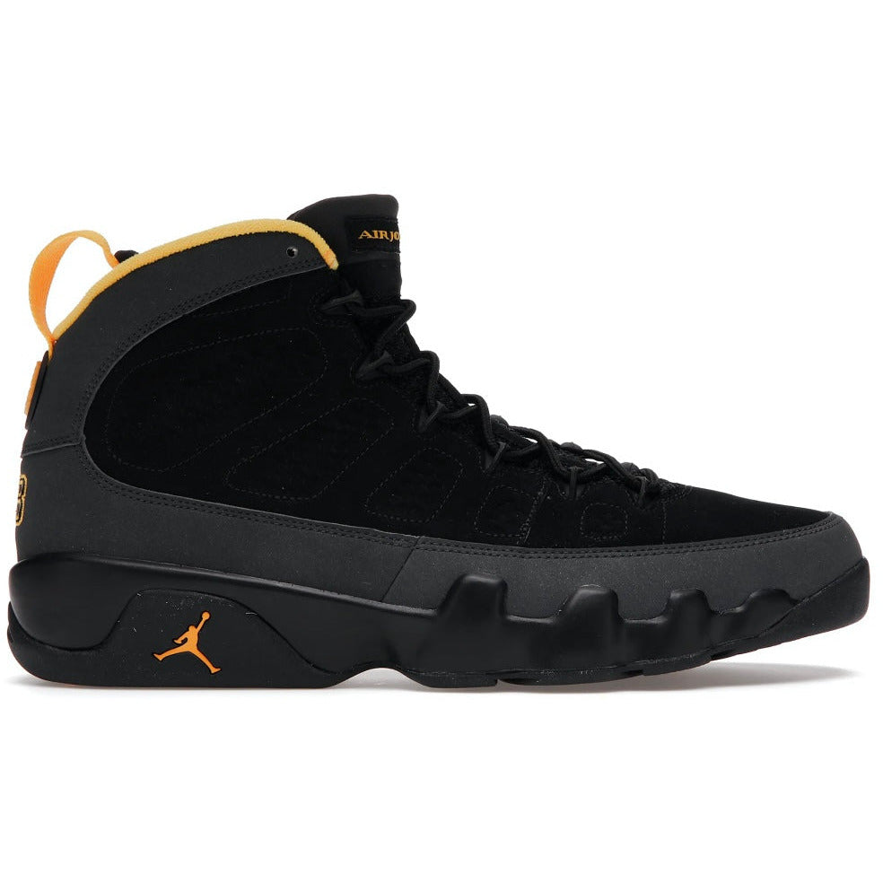 Jordan 9 Retro Dark Charcoal University Gold