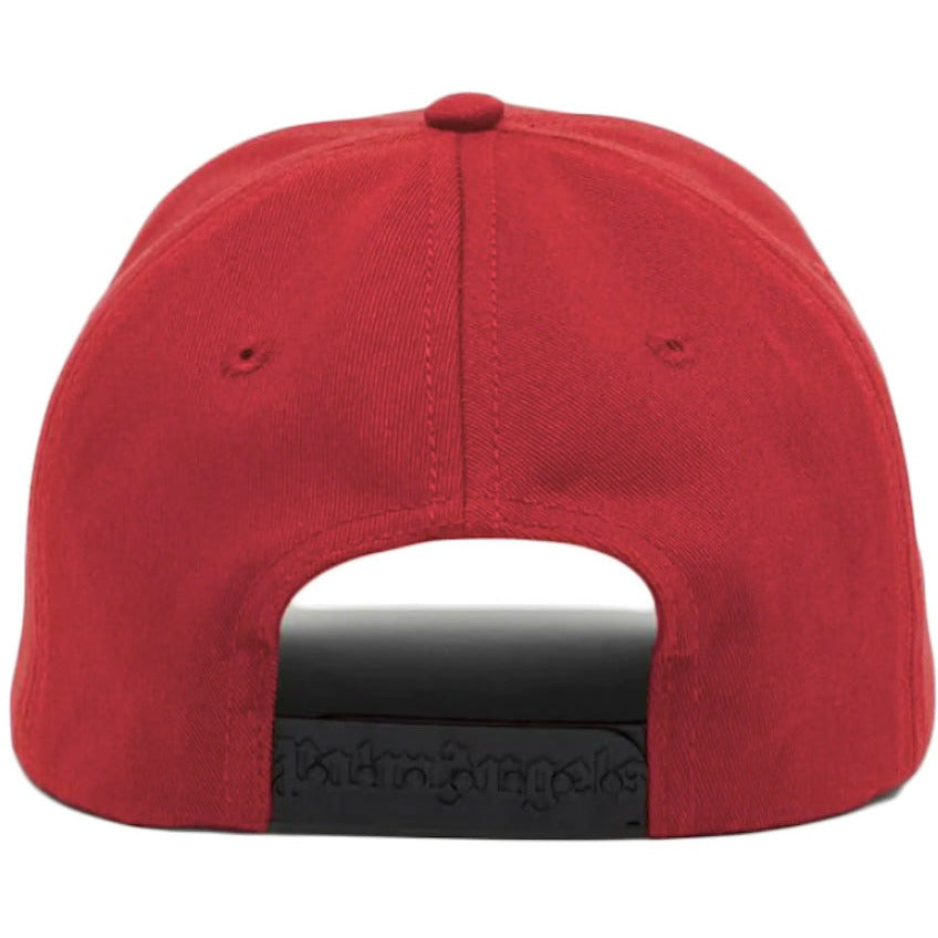 Palm Angels Bear Motif Baseball Cap Red