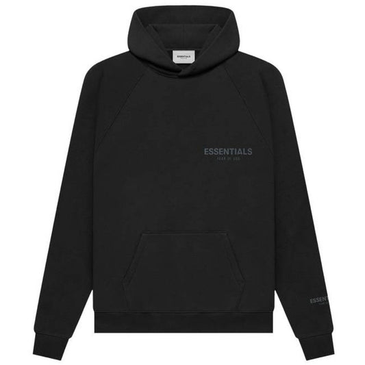 Fear Of God Essentials Front Logo Pullover Hoodie Black/Stretch Limo