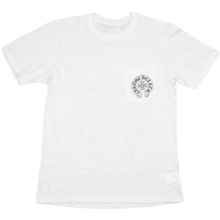 Chrome Hearts Horse Shoe Logo Pocket T-Shirt White