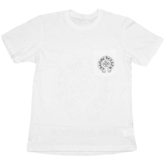 Chrome Hearts Horse Shoe Logo Pocket T-Shirt White